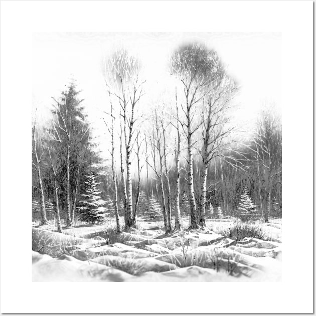 snow forest Wall Art by MelQ